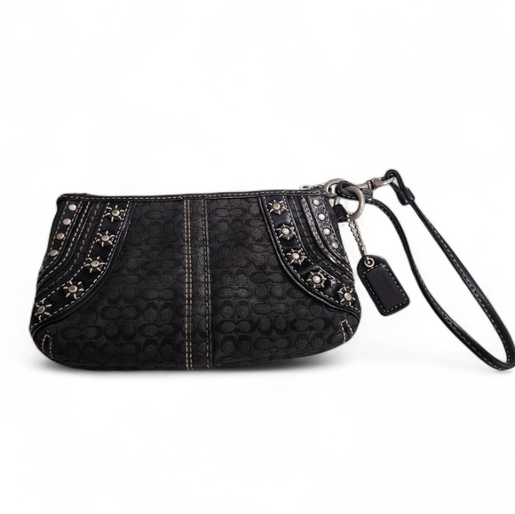 Coach Mia 2006 RARE & Vintage Black & Silver Hobo Set - Picture 10 of 13